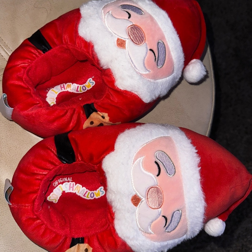 Squishmallow Santa slippers